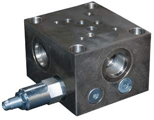 Material: Nickel Plated Steel Port Size: 1" Port Type: Female SAE Nominal Flow Rate: 25 gpm (95 lpm) Maximum Pressure: 5000 psi (350 bar) Design: Subplates with two tank line connections to the D05 pattern.